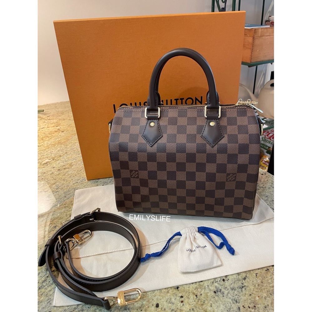 Louis Vuitton Damier Ebene Speedy Bandoulière 25
